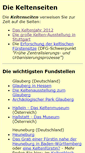 Mobile Screenshot of keltenseiten.de